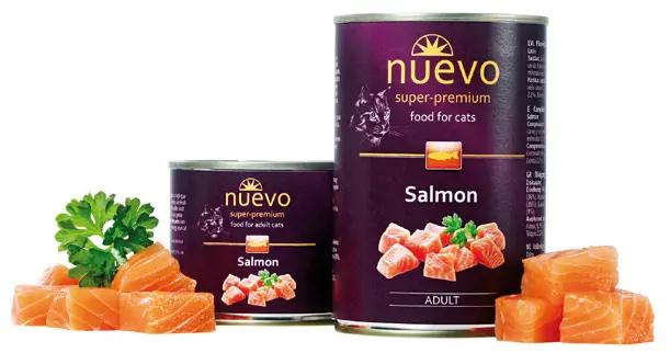 Консервы для кошек NUEVO Cat (лосось) (200 гр.)