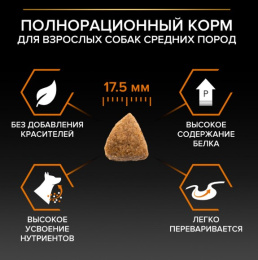 Сухой корм для собак средних пород Pro Plan EVERYDAY NUTRITION Medium Adult (курица)