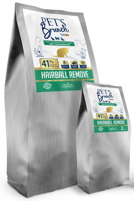 Сухой корм для кошек Pet's Brunch Hairball Remove (11 кг)