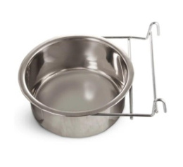 Миска металлическая с держателем TRIOL