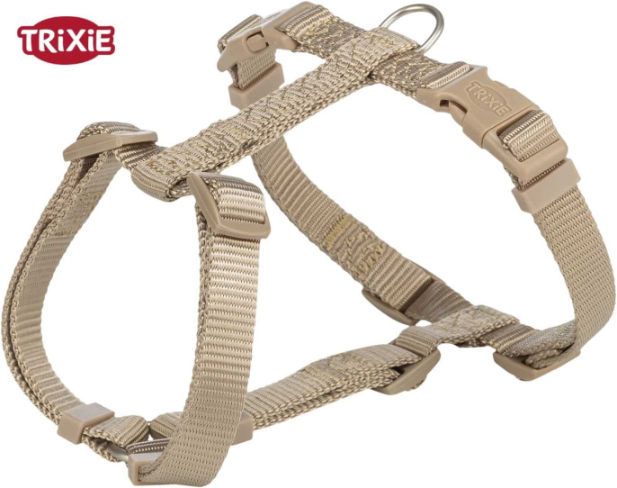 Шлея для собак TRIXIE Premium H-harness (песочный) (XXS-XS 20-32 см/10 мм)