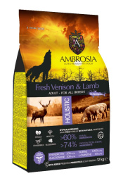 Сухой корм для собак Ambrosia Grain Free Dog Adult All Breed (оленина, ягненок)