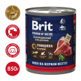 Консервы для собак Brit Premium by Nature (Сердце и говядина) 850 гр (850 гр)