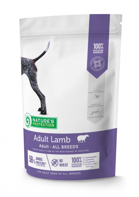 Сухой корм для собак Nature's Protection ADULT LAMB (ягненок) (500 гр.)