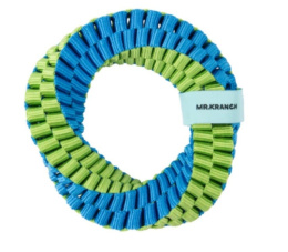 Игрушка для собак Mr.Kranch Плетеное кольцо-спираль зеленое