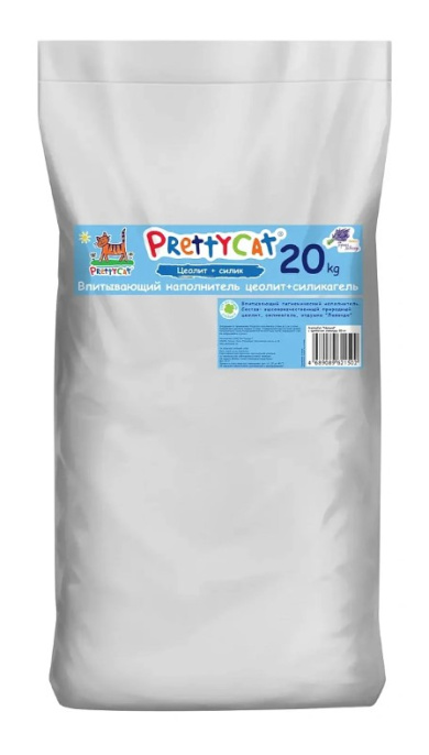 Наполнитель PrettyCat впитывающий глиняный Naturel (лаванда) (4 кг (8 л))