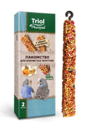 Лакомство для волнистых попугаев с медом и хитином Triol Original 