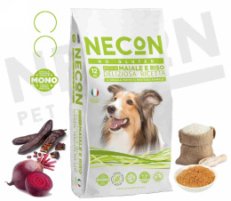 Сухой корм для собак Necon Delicious Adult (свинина, рис)