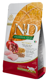Сухой корм для кошек Farmina N&D Ancestral LG Cat Chicken & Pomegranate Neutered