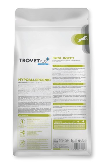 Сухой корм для собак Trovet Plus Hypoallergenic Vet Diet Adult (насекомые) (3 кг)
