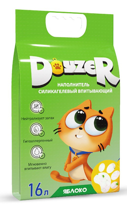 Наполнитель силикагелевый DOYZER (яблоко) (3,8 л (1,6 кг))