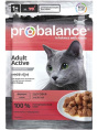 Влажный корм для кошек ProBalance Active Cat (курица) (85 гр.)
