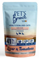 Сухой корм для стерилизованных кошек и котов Pet's Brunch Adult Sterilised Cats (печень) (400 гр)