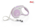 Поводок-рулетка Flexi NEW COMFORT (лента) нежно-розовый (XS, 12кг/3м)