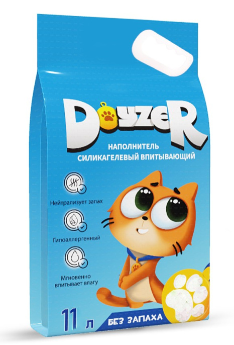 Наполнитель силикагелевый DOYZER (без запаха) (3,8 л (1,6 кг))