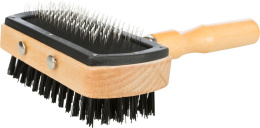 Мягкая двухсторонняя щетка-пуходерка TRIXIE