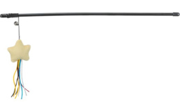 TRIXIE Игрушка для кошек Удочка-дразнилка с плюшевой звёздочкой, 46 см