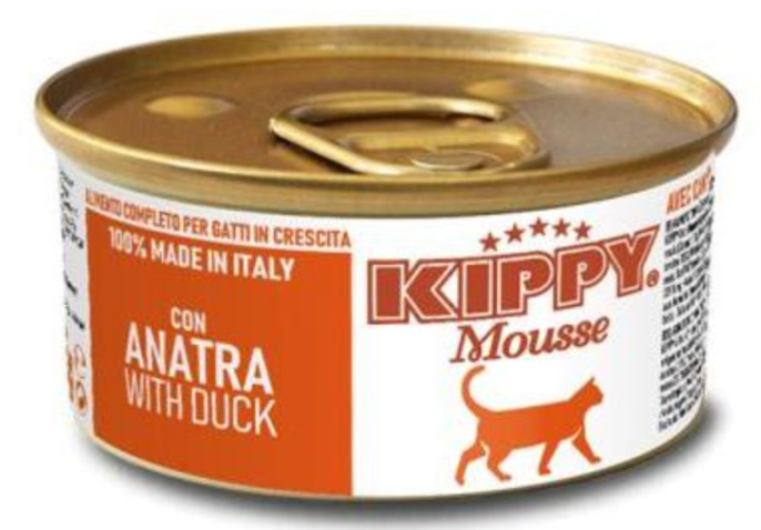 Консервы для кошек Kippy Mousse Cat (мусс с уткой) (85 гр.)