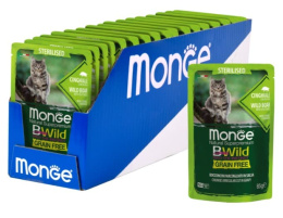 Влажный корм для кошек Monge Cat BWild Sterilised Grain Free (кабан, овощи)