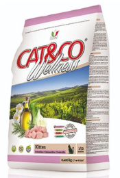 Сухой корм для котят Adragna Cat&Co Wellness Kitten (курица, рис)