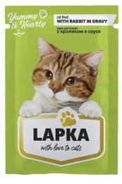 Влажный корм для кошек Лапка Adult (кролик)