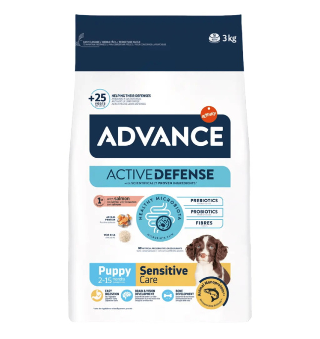Сухой корм для щенков Advance Puppy Sensitive (лосось и рис) (0,7 кг)