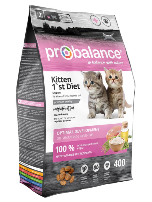 Сухой корм для котят ProBalance 1'st Diet Kitten (400 гр.)