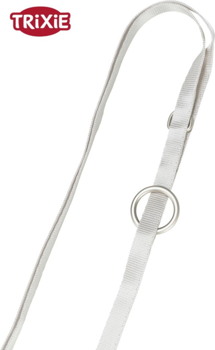 Шлея с поводком для щенков TRIXIE Junior-soft (светло-серый) (S-M 26-34 см/10 мм)
