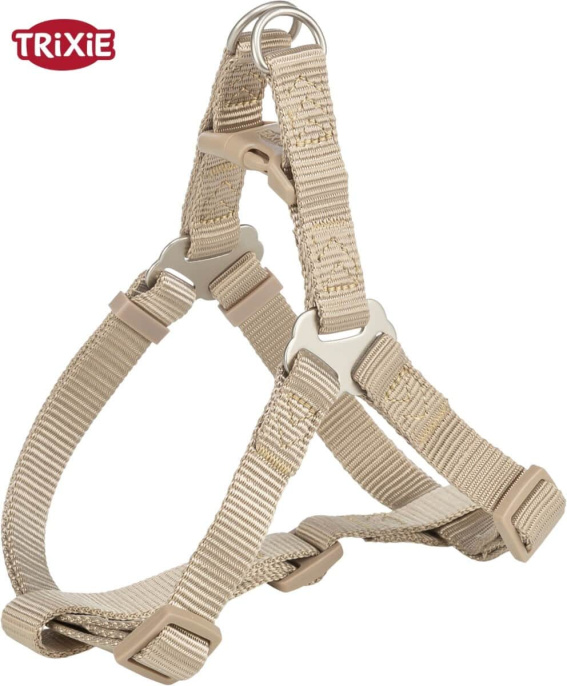Шлея для собак TRIXIE Premium One Touch harness (песочный) (L 65-80 cм/25 мм)