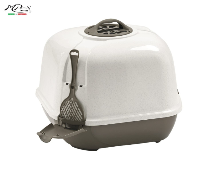 Закрытый угловой туалет для кошек CORNER (52x59.5x44.5h)