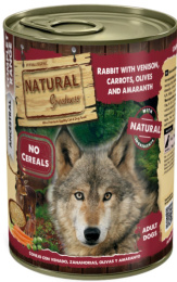 Консервы для собак Natural Greatness Adult (кролик, оленина, морковь, оливки, амарант)