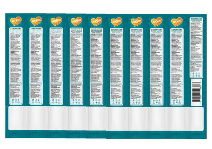 Лакомство для стерилизованных кошек Мнямс лакомые палочки 13,5 см из индейки и цыпленка (10х5 гр.)