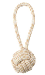 Игрушка для собак Mr.Kranch Мяч из каната, на кольцевом шнуре