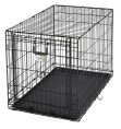 Клетка MidWest Ovation для собак с торцевой вертикально-откидной дверью, черная (111х72х77h см)