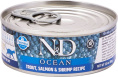 Консервы для кошек Farmina N&D Cat Ocean Trout, Salmon & Shrimp (80 гр.)