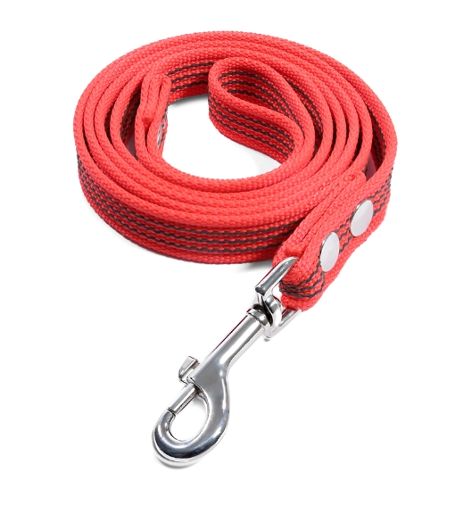 Gamma Поводок для собак из капрона с латексной нитью "Апорт" (красный) (20 х 3000 мм)