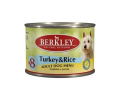 Консервы для собак Berkley (индейка с рисом) (200 гр)