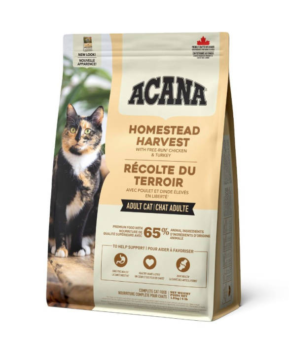 Сухой корм для кошек ACANA HOMESTEAD HARVEST Cat (Курица, индейка) (4,5 кг)