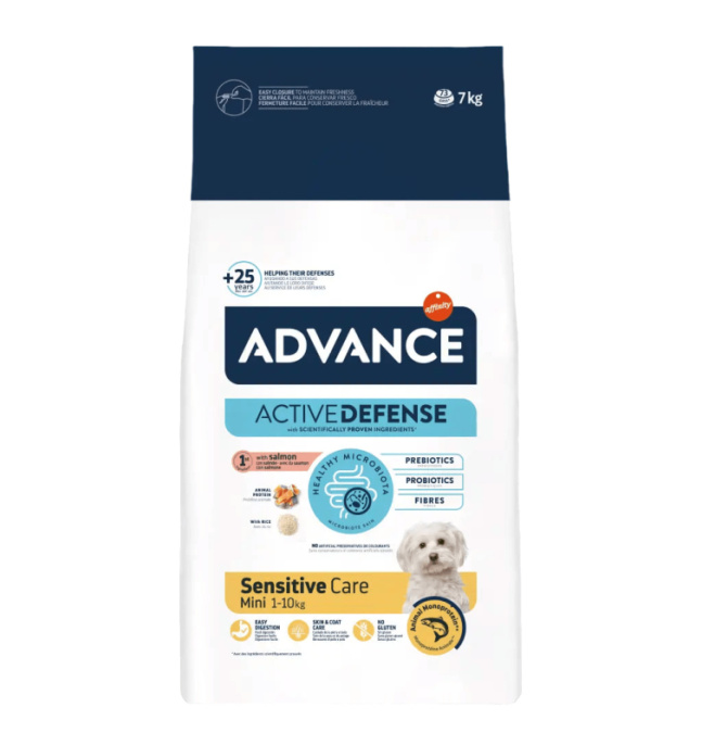 Сухой корм для собак Advance Dog Mini Sensitive (лосось) (7 кг)