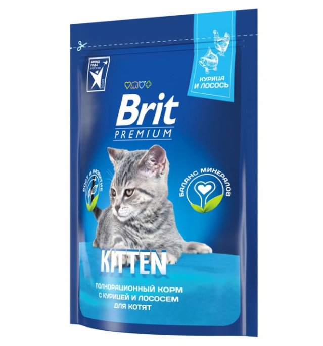 Сухой корм для котят Brit Premium Cat Kitten (курица) (400 гр.)