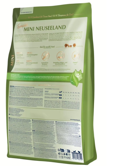 Сухой корм для собак HAPPY DOG Supreme Mini Neuseeland (4 кг)