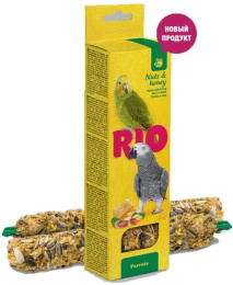 Палочки для попугаев "RIO" с орехами и медом