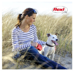 Поводок-рулетка Flexi NEW CLASSIC красный (лента)