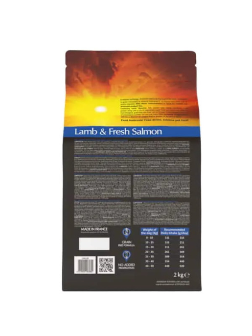 Сухой корм для собак Ambrosia Grain Free Dog Adult All Breed (ягненок, лосось) (2 кг)