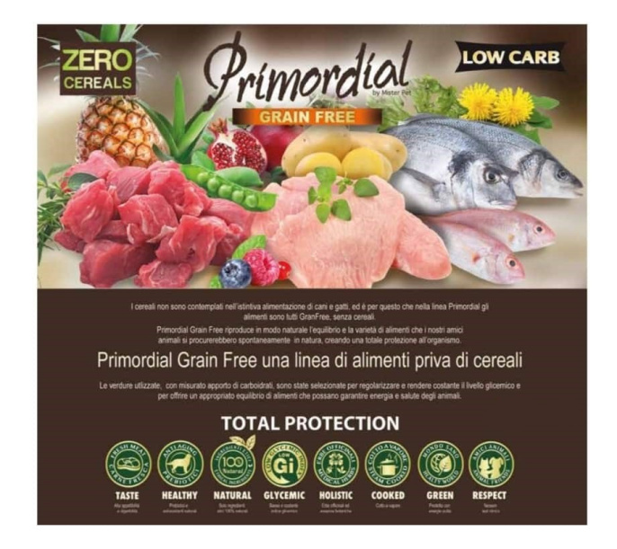 Сухой корм для собак Primordial Dog Adult (буйвол, скумбрия) (20 кг)