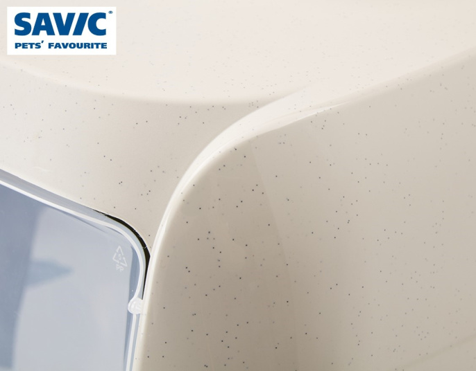 Туалет для кошек SAVIC "LEO Happy Planet " (мокка гранит / тепло-серый)