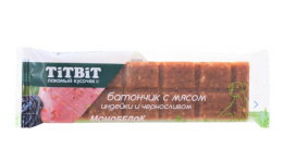 Батончик с мясом индейки и черносливом для собак TiTBiT