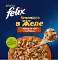 Влажный корм для кошек Felix Sensations в желе (курица, морковь) (75 гр)
