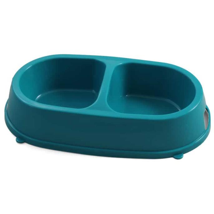 Миска для животных пластиковая двойная Gamma  (2 х 0.26 л)