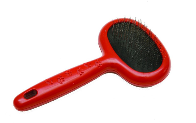 Пуходерка пластиковая Косточки-лапки Каскад (M 15.5х8,5х7,5 см.)